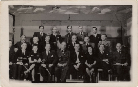 Ex-Concentration Camp Orchestra; Max is in back row, right