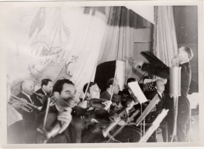 Ex-Concentration Camp Orchestra; Max is far left