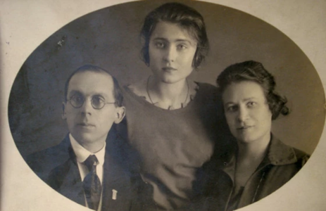 Edward Jr, Hedwika, and Wladyslawa Zalud, circa 1930